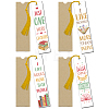 4 Sets Acrylic Bookmark Pendants for Teachers' Day DIY-GL0004-27B-1