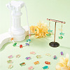 110Pcs 11 Colors Baking Paint and Golden Metal Enlaced Glass Beads DGLA-TA0001-66-7