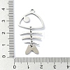 Non-Tarnish 304 Stainless Steel Pendants STAS-C097-47P-3