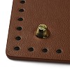 PU Leather Sqaque Long Bottom for Knitting Bag DIY-K079-02A-3