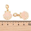 Alloy Enamel European Dangle Charms AL-CBAC2D3-03G-06-3