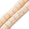 Polymer Clay Beads Strands CLAY-H006-04D-1