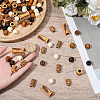 100Pcs 7 Styles Plastic and Wood Beads KY-PA0001-17-3