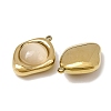 303 Stainless Steel & Cat Eye Pendants CE-CBA1E47-09G-2