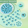 100Pcs Synthetic Turquoise European Beads TURQ-PA0001-04B-6