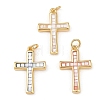 Brass Enamel Pendants KK-L255-07G-1
