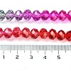 Transparent Painted Glass Beads Strands DGLA-A034-T6mm-A24-3