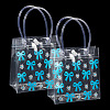 Rectangle Transparent Printed PVC Plastic Gift Tote Bags ABAG-TADJ0002-002F-3