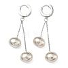 304 Stainless Steel Hoop Earrings EJEW-D350-01P-2