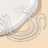 Alloy Chain Anklets Sets for Women WG886AF-05-1