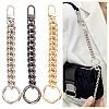 WADORN 3Pcs 3 Colors Aluminum Curb Chain Purse Strap Extenders FIND-WR0008-93-6