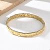 Textured 304 Stainless Steel Hinged Bangles for Women BJEW-Z178-04G-1