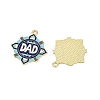 Father's Day Alloy Enamel Pendants ENAM-V001-03C-G-2