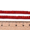 Opaque Solid Color Glass Beads Strands LS-GLAA-N026-2x4mm-06-4