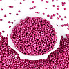 Baking Paint Pearlized Glass Seed Beads SEED-T007-21A-07-1