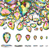 94Pcs 6 Style Glass Rhinestone Cabochons GLAA-FG0001-15-1