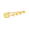 Iron Brooch Findings KK-Q491-G-1