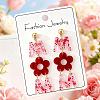 Acrylic Stud Dangle Earrings for Women WG1F7D6-02-3