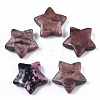 Natural Rhodonite Star Shaped Worry Stones G-T132-002A-10-1