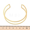 Ion Plating(IP) 304 Stainless Steel Hollow Open Cuff Bangles for Women BJEW-S155-04G-4