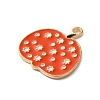 Thanksgiving Day Golden Tone Alloy Enamel Pendants ENAM-M002-02Q-G-2