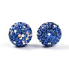 Polymer Clay Pave Rhinestone Beads RB-T018-01B-2