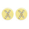 Brass Micro Pave Clear Cubic Zirconia Beads KK-T030-LA843-XX3-1