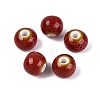 Vintage Handmade Porcelain Beads PORC-Q006-13A-28-1