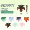 90Pcs 7 Colors Two Tone Transparency Glass Pendant GLAA-FS0002-72-3
