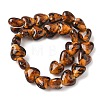 Handmade Gold Sand Lampwork Beads Strands LAMP-Q045-08A-02-2