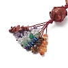 7 Chakra Gemstone Hanging Decorations HJEW-JM00805-02-5