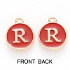 Golden Plated Enamel Alloy Charms ENAM-SZ0001-26C-R-3