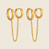 304 Stainless Steel Double Hoop Earrings for Women XJ9052-1-1