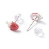 Stawberry Resin Stud Earrings Set for Girl Women EJEW-D278-04S-3