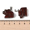 Natural Red Rainbow Jasper Pendants G-B127-02P-02-4