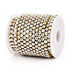 Brass Rhinestone Strass Chains CHC-T001-SS24-02G-3