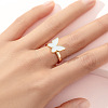 Alloy Enamel Rotatable Cuff Open Rings FS-WGEC271-24-1