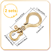 WADORN 1Pc Brass D Ring Screw Pin Anchor Shackle FIND-WR0010-61-2
