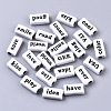 Opaque Spray Painted Acrylic Beads MACR-N008-23A-1