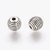 Tibetan Style Alloy Beehive Beads PALLOY-6662-AS-RS-2