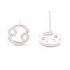 S925 Sterling Silver Stud Earrings EJEW-K303-01S-04-3