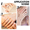 14Pcs 7 Size 304 Stainless Steel Simple Plain Band Finger Ring for Women RJEW-DC0001-02-7