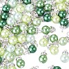 70Pcs 5 Colors Glass Pearl Pendants PALLOY-TAC0320-3