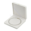 Leather Pearl Beaded Necklace Packaging Boxes CON-WH0086-187A-1