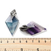 Natural Fluorite Pendants G-K338-10AS-04-3