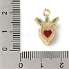 Brass Micro Pave Colorful Cubic Zirconia Pendants KK-R162-012G-3