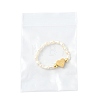 Natural Freshwater Pearl & 304 Stainless Steel Bead Finger Rings RJEW-FS00001-25-7