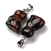 Natural Mahogany Obsidian Pendants G-B127-08P-06-3