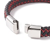Microfiber Imitation Leather Braided Cord Bracelets BJEW-E345-07-P-4