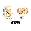 Brass Double Opening Lobster Claw Clasps KK-SC0002-68-2